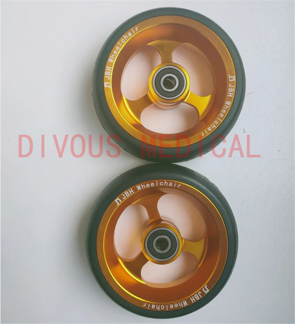 ( A pair ) 4 inch front wheels wheelchair Disabled manual Sport wheelchair