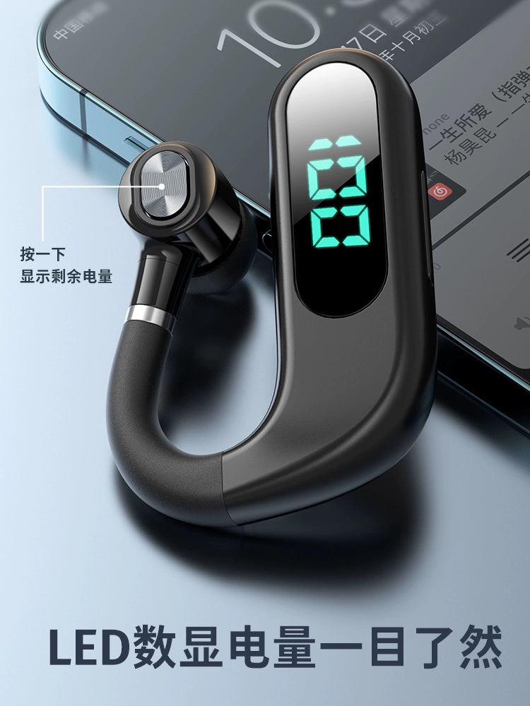 Bluetooth Headset Long Standby Battery Life 2024 New Arrival Wireless Monaural Ear Hook Driving Vivo Huawei Apple