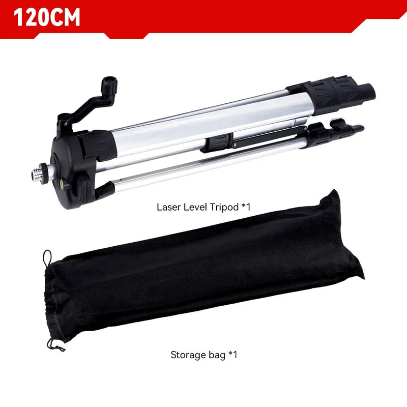 1.2M/1.5M Laser Level Tripod Adjustable Height Thicken Aluminum Tripod Stand For Self leveling Tripod Stand Tool For Laser Level