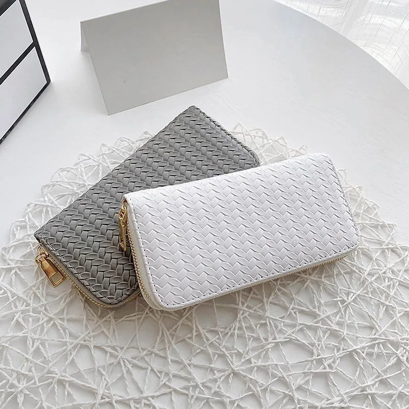 Pu Leather Women Wallet Clutch New Fashion Women's Purse Best Phone Wallet Female Case Phone Pocket Black