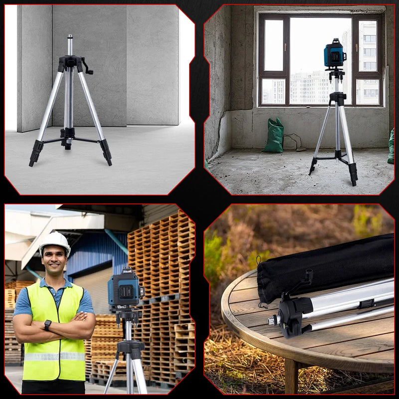 1.2M/1.5M Laser Level Tripod Adjustable Height Thicken Aluminum Tripod Stand For Self leveling Tripod Stand Tool For Laser Level